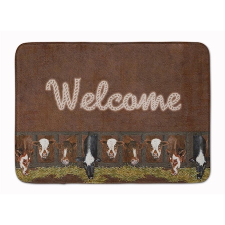 Carolines Treasures Welcome Mat with Cows Machine Washable Memory Foam Mat SB3058RUG